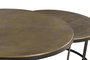 GINER Y COLOMER Ensemble de 2 tables gigognes en bronze et fer